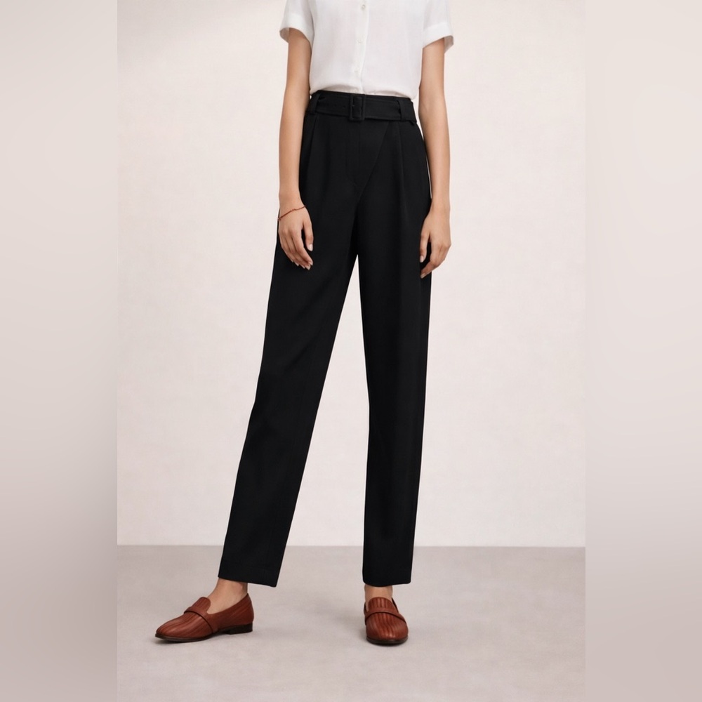 Wilfred Black High-Waist Tailored Trousers